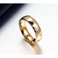 New design fashion gold name engraved printed wedding rings jewelry